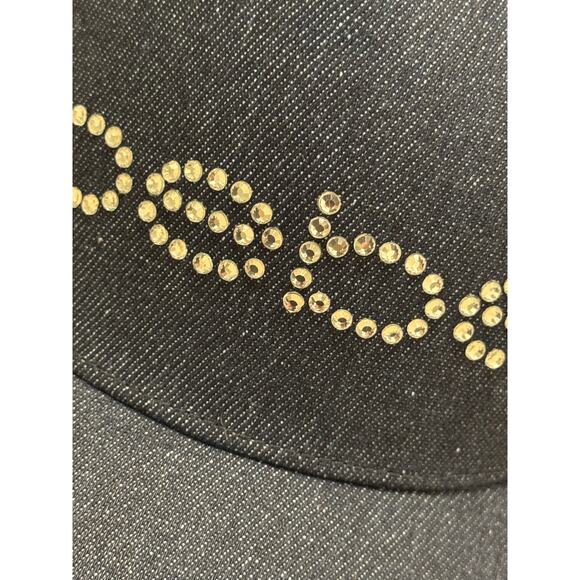 NWT Bebe Embellished Denim 100% Cotton Baseball Cap - Picture 8 of 9